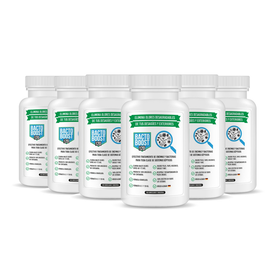 6 Meses de Tratamiento — Bactoboost 120 (6 frascos de 500 g)