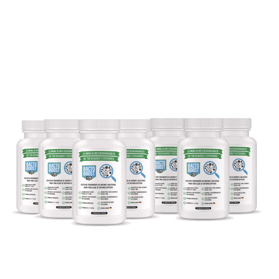 8 Meses de Tratamiento — Bactoboost 120 (8 frascos de 500 g)